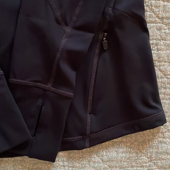 Gap Fit Navy 3/4 Zip Mockneck Running Pullover - Picture 7 of 7